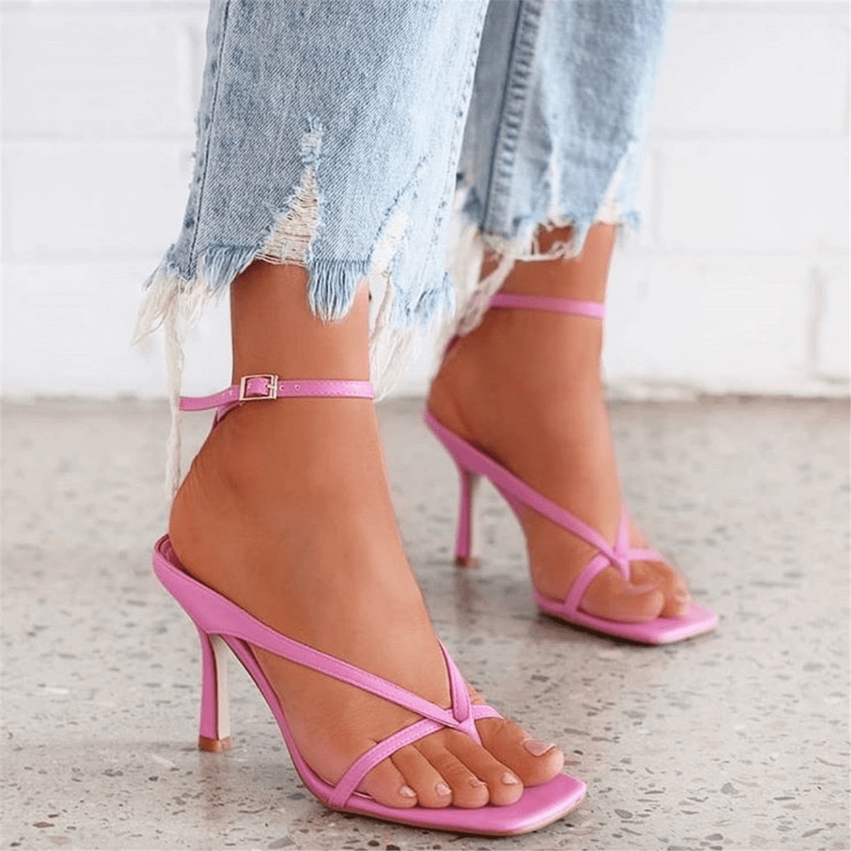 Jen Heeled Sandal Pink