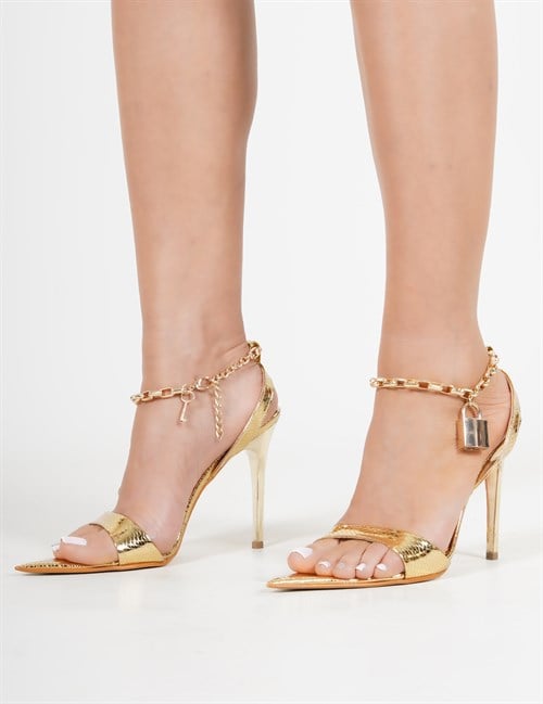 Gianni Topuklu Ayakkabı Gold - Kadın Ayakkabı