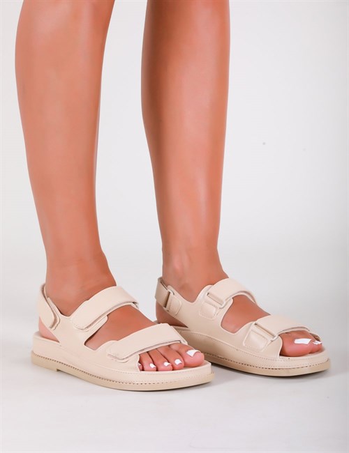 Soso Kadın Sandalet Nude - Kadın Ayakkabı