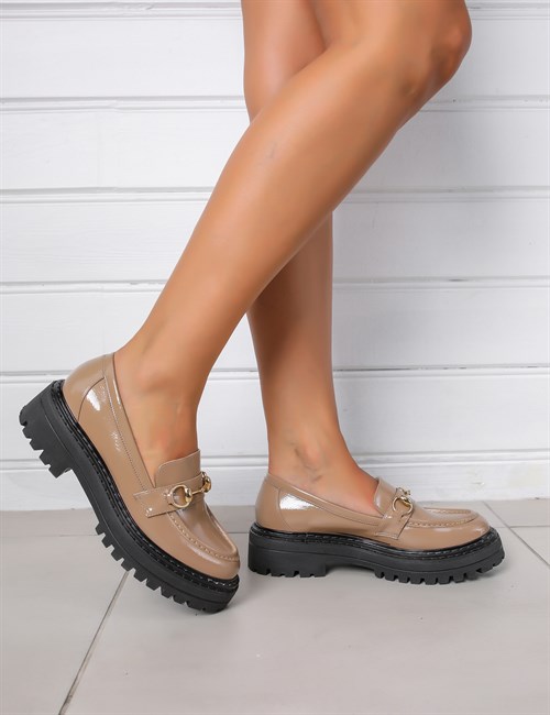 Zella Rugan Kadın Ayakkabı Nude - Loafer